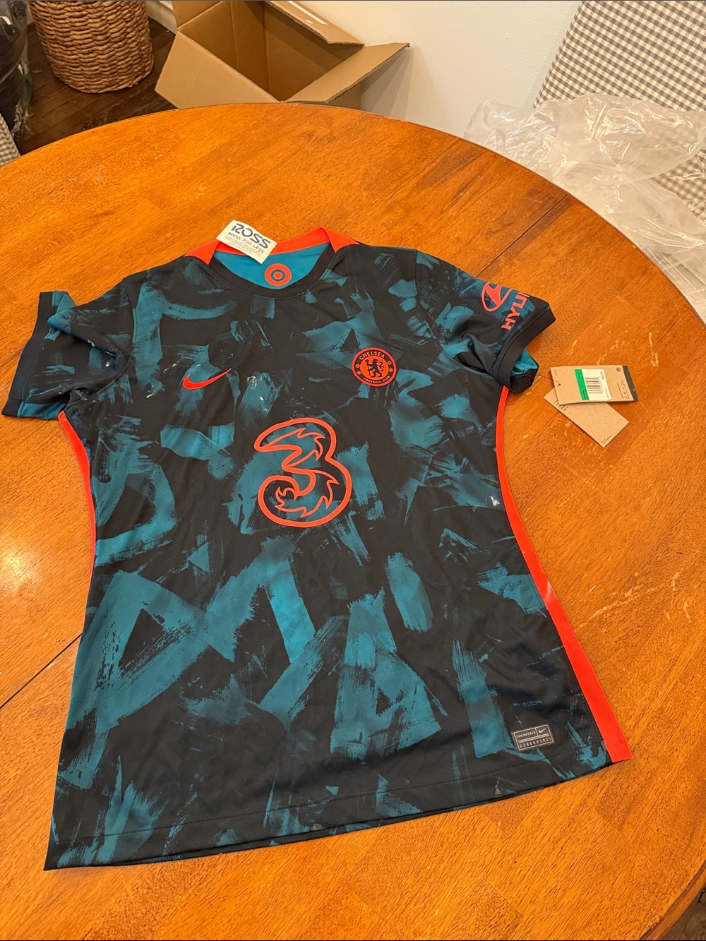Nike Womens Chelsea FC Stadium Third Jersey DB6222-468 Size XL Slim Fit NWT $90